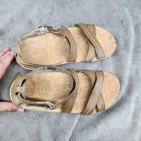 Spenco Shoes Womens Size 7 Andi Tan Leather Sandals *Read* - Picture 9 of 11